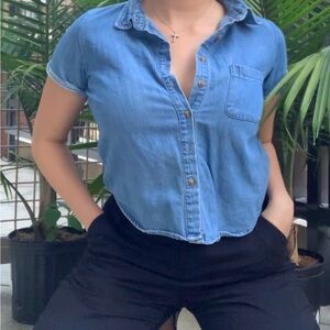 Denim Blue Women's Top